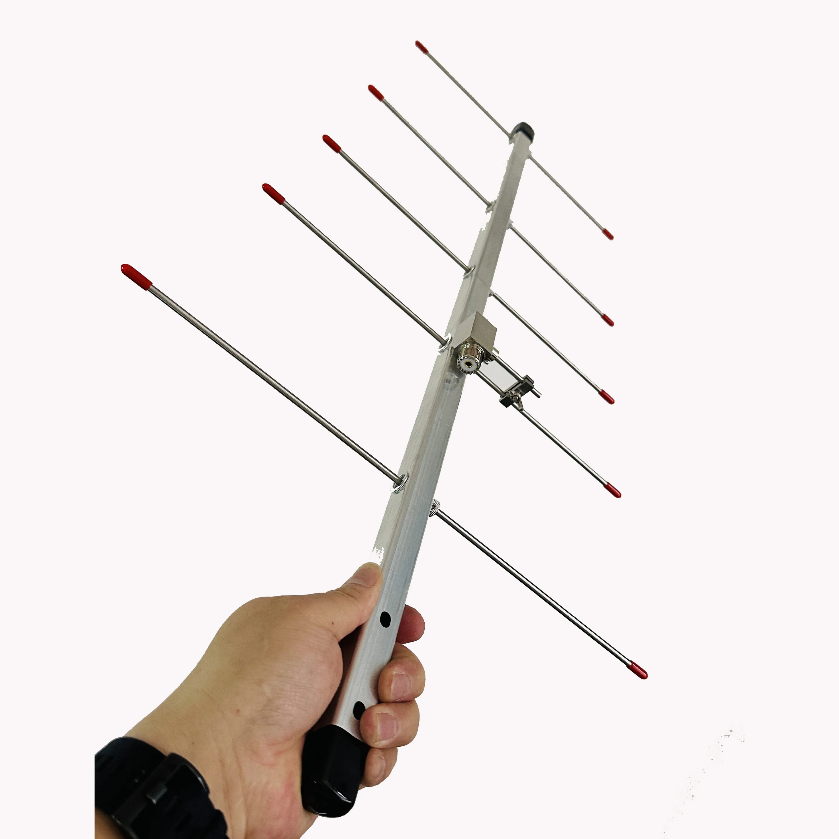 UHF Yagi Antenna High Gain 5 Elements Detachable and Portable Adjustable 420-450MHz Amateur Band