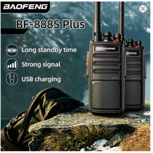 2-Pack BAOFENG BF-888S Plus 16CH UHF PMR446 Portable Radio Transceivers, License-Free Walkie-Talkies