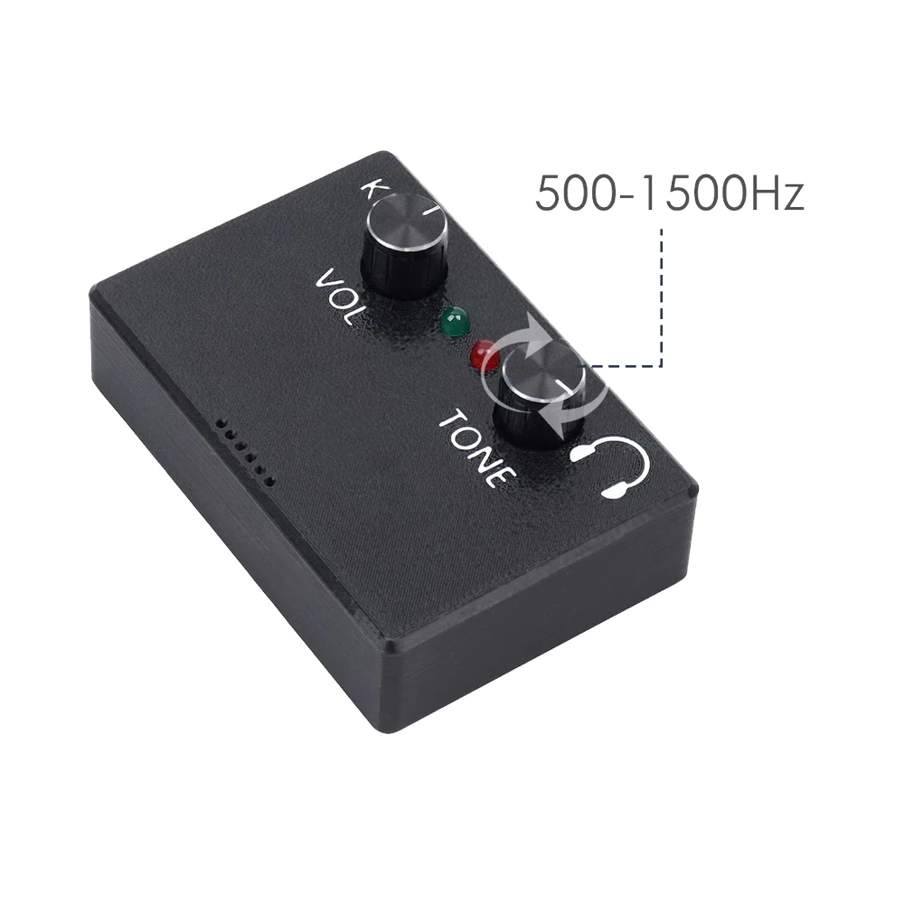 HT-6 Morse Code CW Practice Trainer Adjustable Volume & Tone Sound Light for Manual Telegraph Key - Image 3