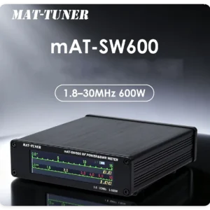 MAT-SW600 High Accuracy HF Short Wave Digital SWR & Watt Meter 1.8-30MHz 600W for Ham Transceivers